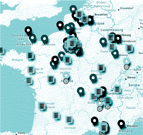Carte des data centers, des projets et des contestations en France